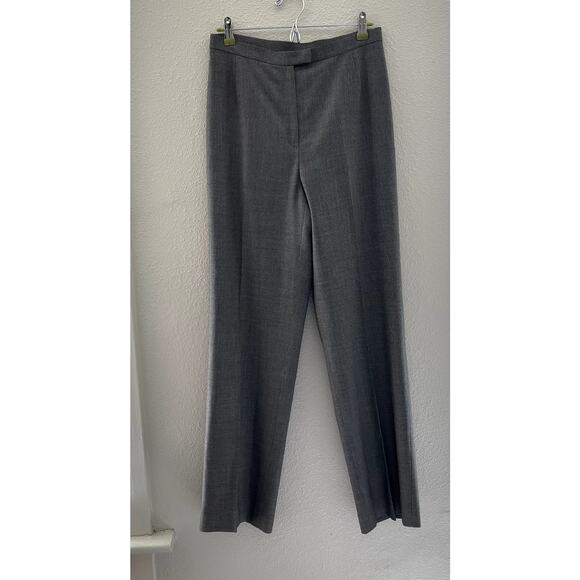 Lafayette 148 Wool Silk Trousers – Black & White – Size 8 – Classic Workwear - Picture 1 of 6